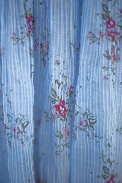 The Garden Charm Pleated Floral Top