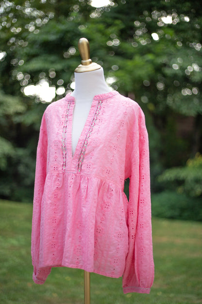 The Sweetheart Eyelet Lace Blouse
