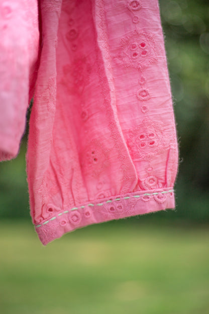 The Sweetheart Eyelet Lace Blouse