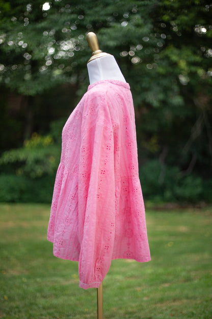 The Sweetheart Eyelet Lace Blouse