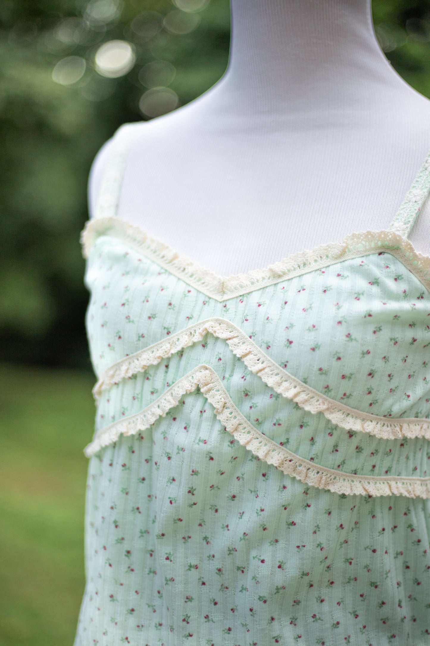 The Mint Romance Ribbed Cami