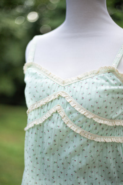 The Mint Romance Ribbed Cami