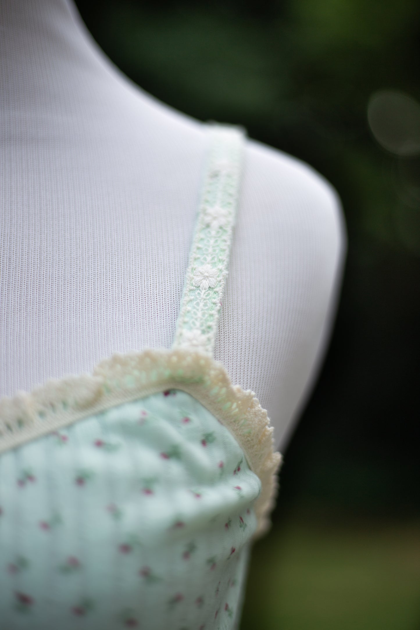 The Mint Romance Ribbed Cami