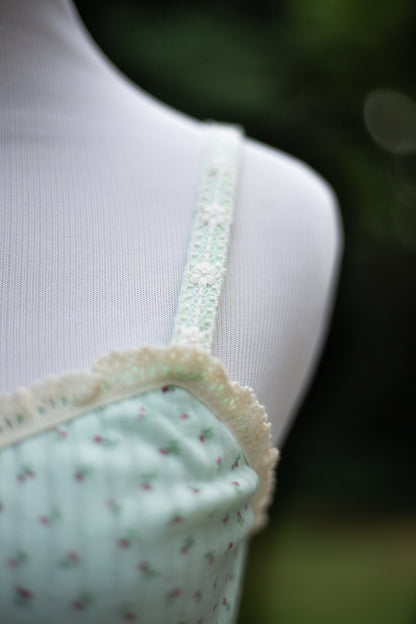 The Mint Romance Ribbed Cami