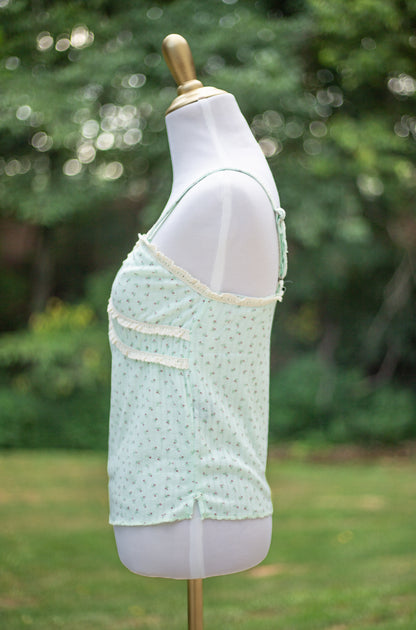 The Mint Romance Ribbed Cami