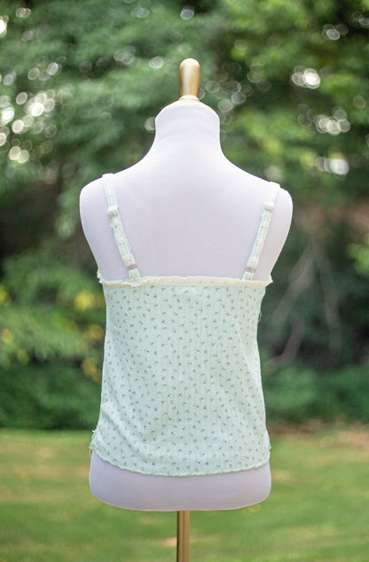 The Mint Romance Ribbed Cami