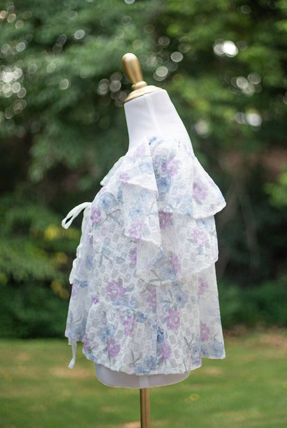 The Spring Romance Floral Tie-Front Blouse