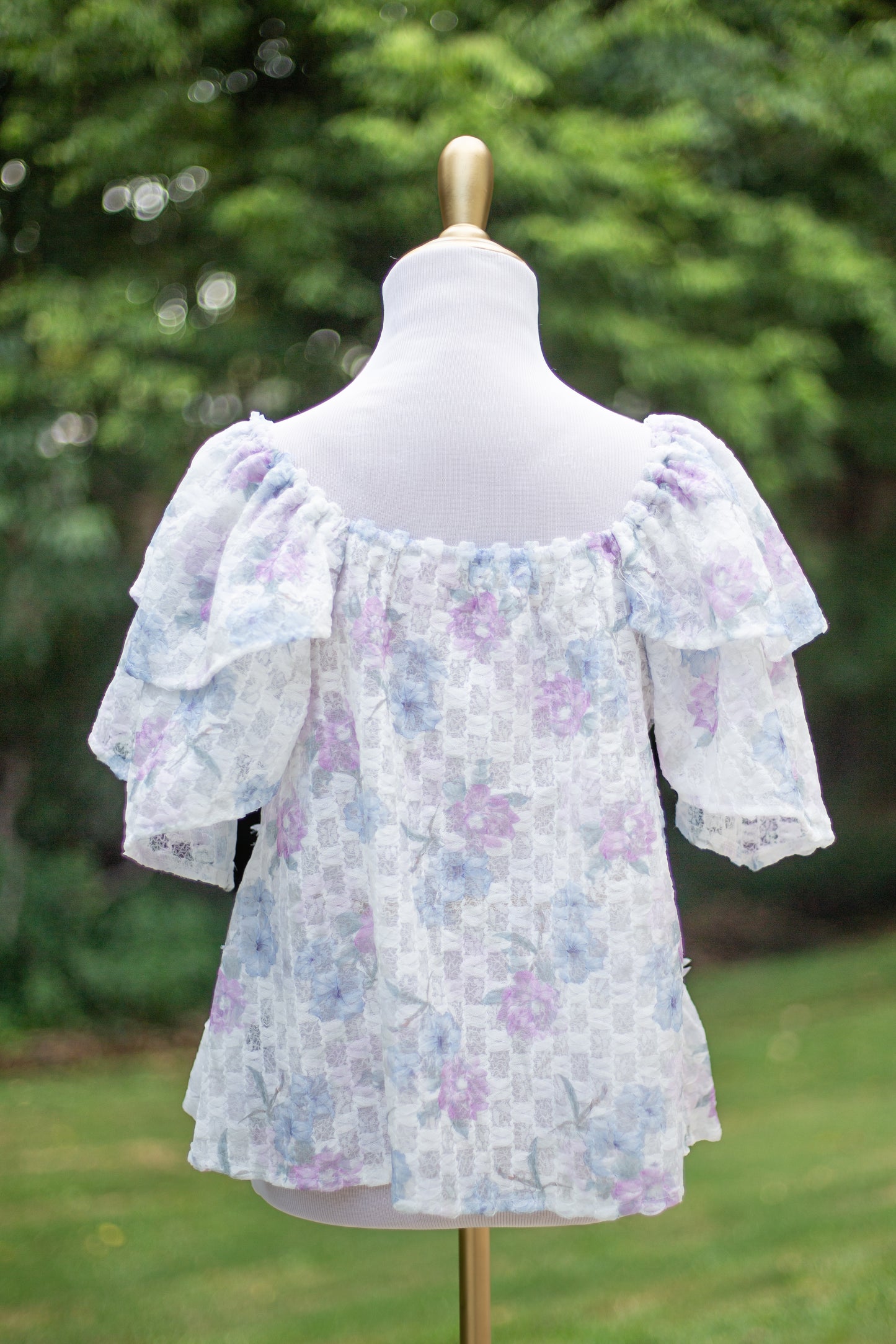 The Spring Romance Floral Tie-Front Blouse