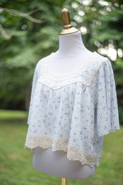The Meadow Breeze Floral Lace Blouse