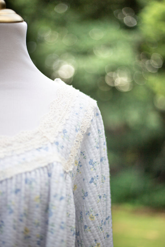 The Meadow Breeze Floral Lace Blouse
