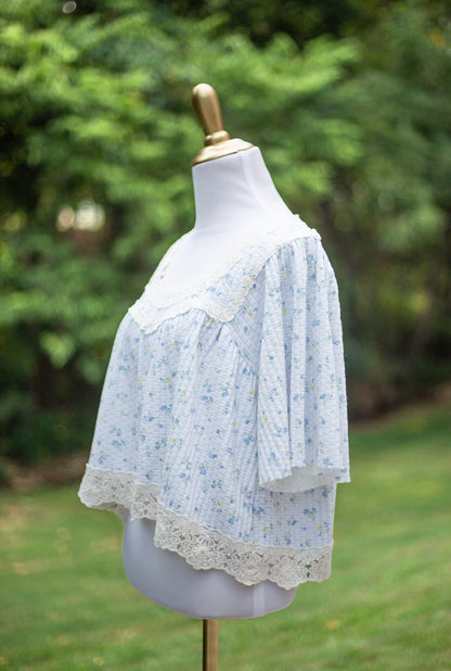 The Meadow Breeze Floral Lace Blouse