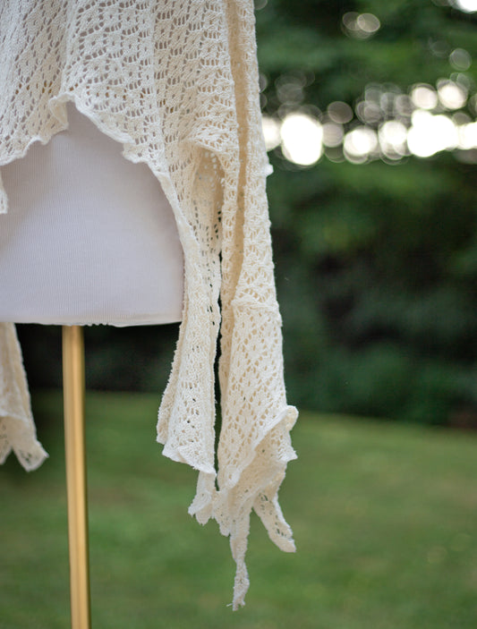 The Daydreamer Open Sleeve Festival Knit Top